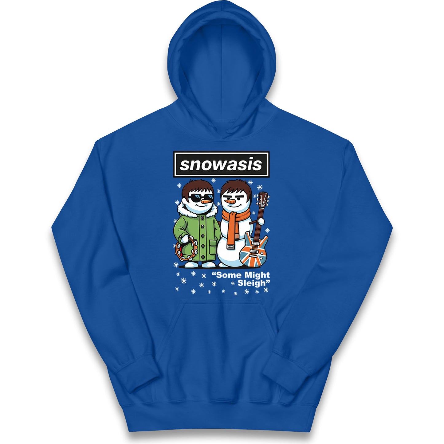Funny Snowasis Might Sleigh Xmas Kids Hoodie