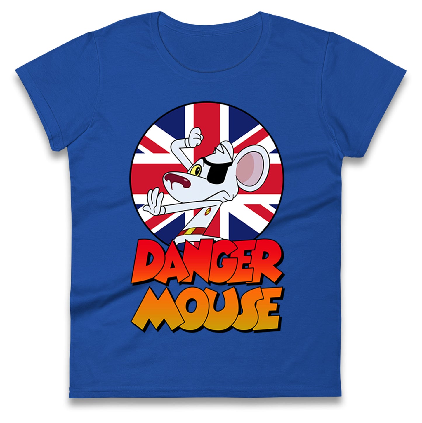 Danger Mouse Union Jack Ladies T Shirt