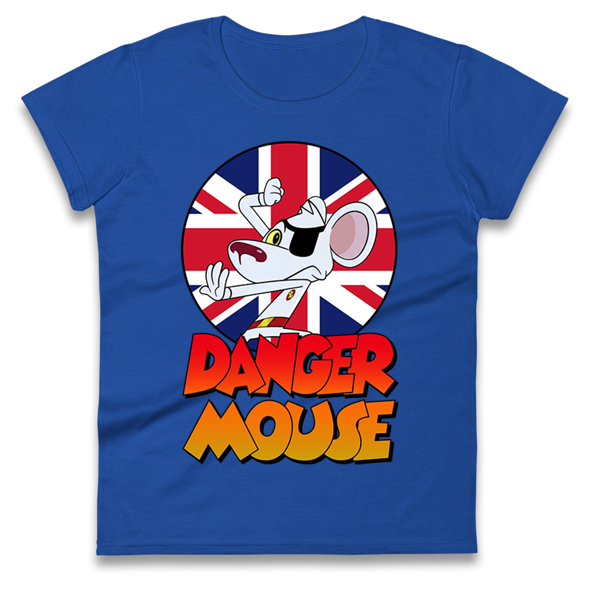 Danger Mouse Union Jack Ladies T Shirt
