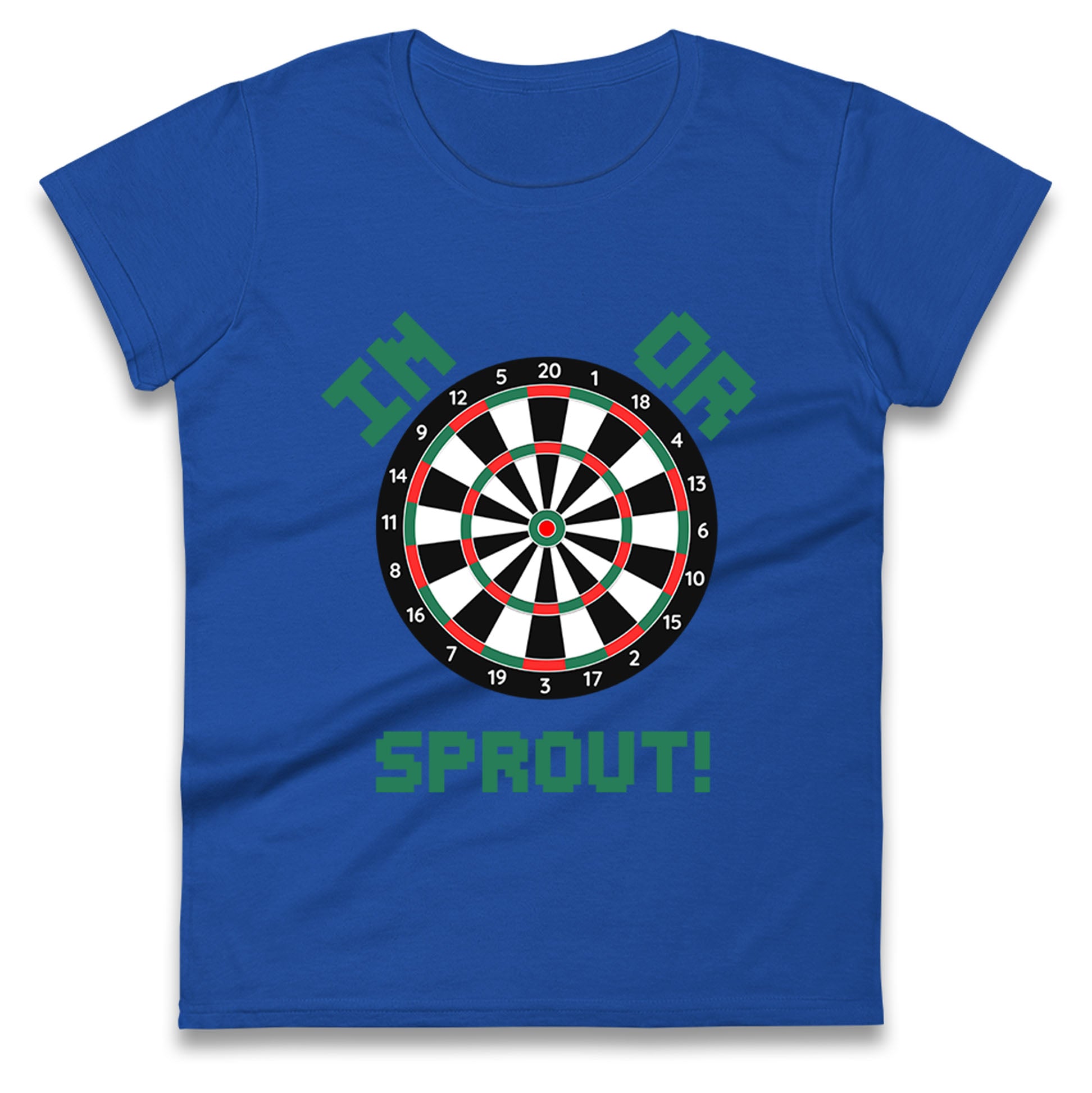 dartboard christmas womens t shirt