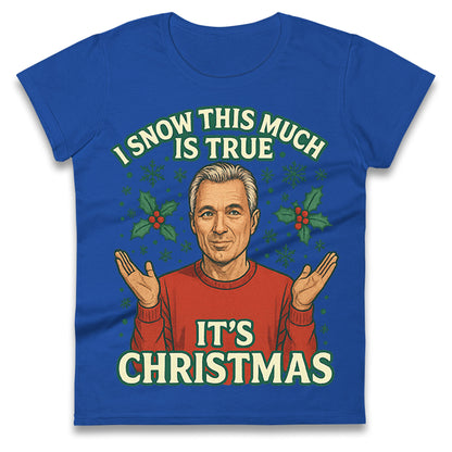 Martin Kemp Christmas Ladies T Shirt 