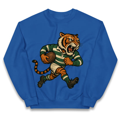 Retro Leicester Tigers Rugby Union Kids Jumper