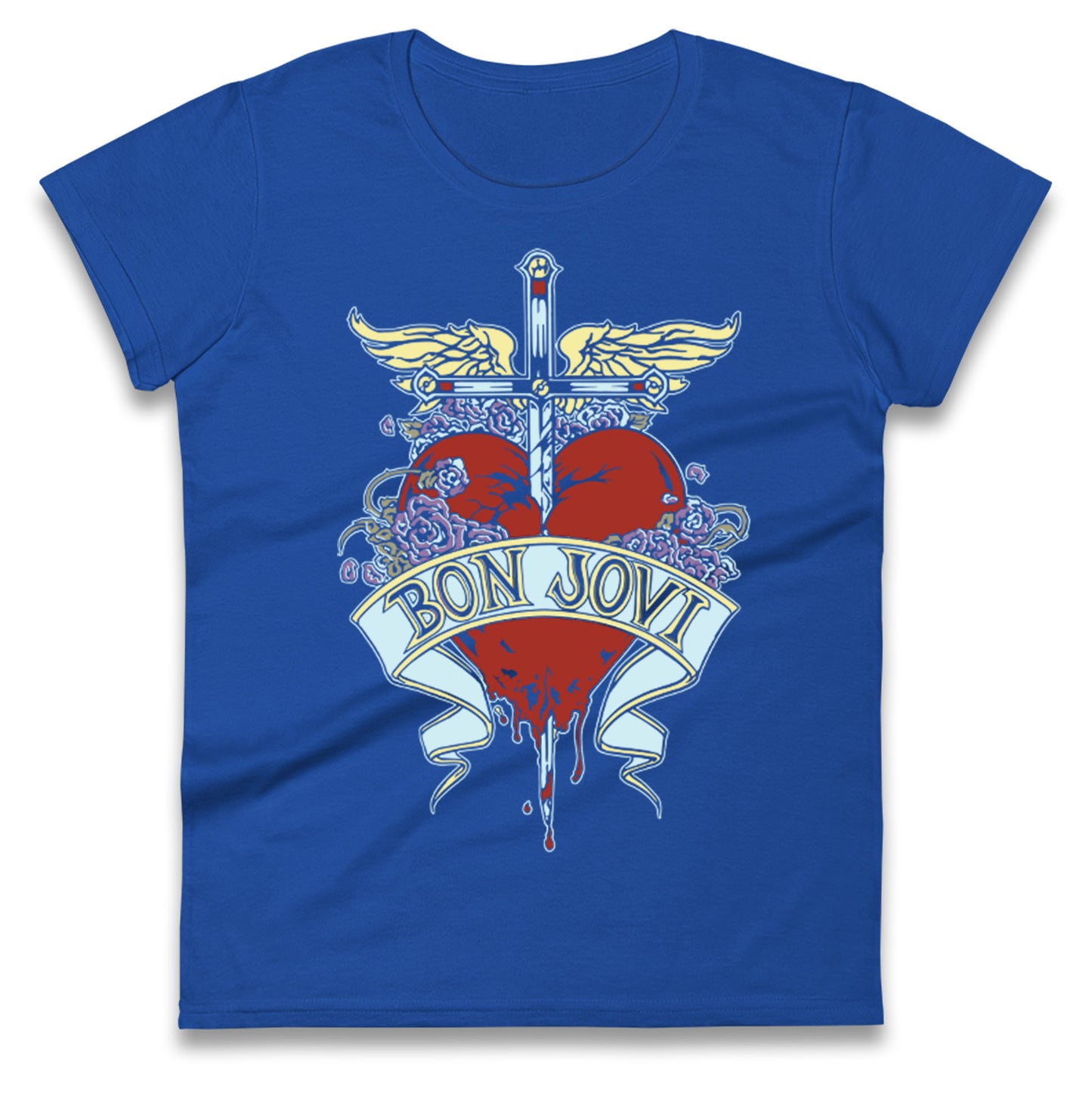 Bon Jovi Rock Band Ladies T Shirt