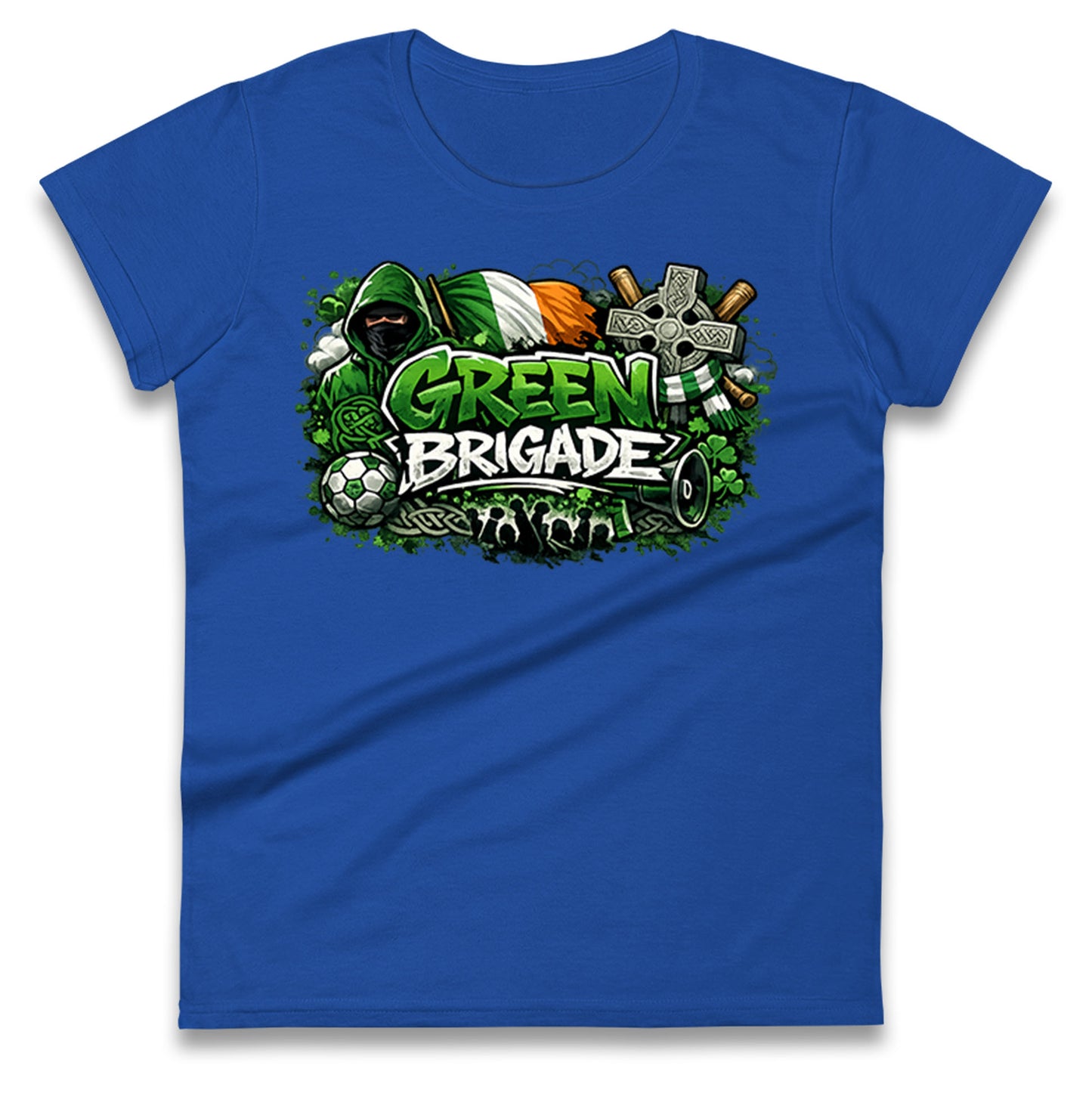 Celtic Green Brigade Football Ladies T Shirt 