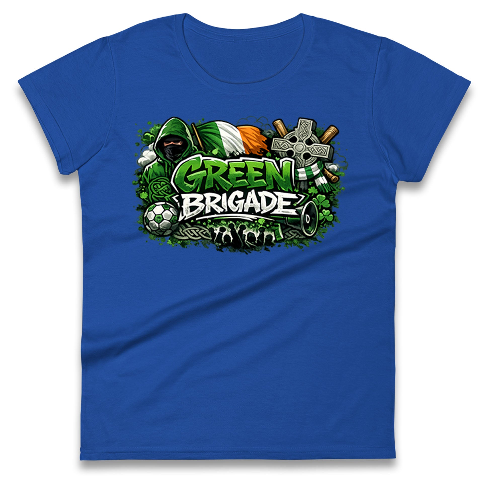 Celtic Green Brigade Football Ladies T Shirt 