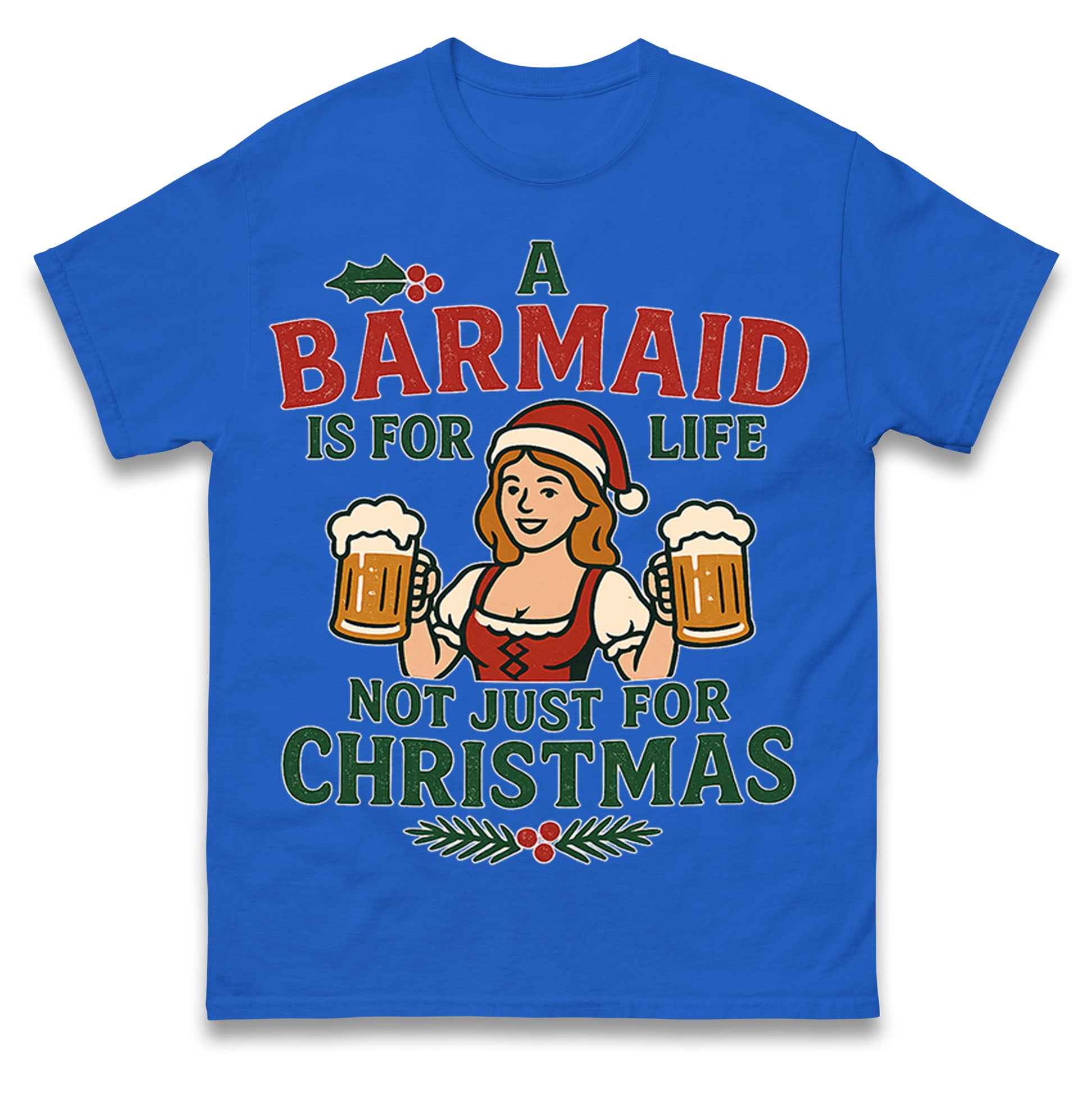 Barmaid Xmas T Shirt
