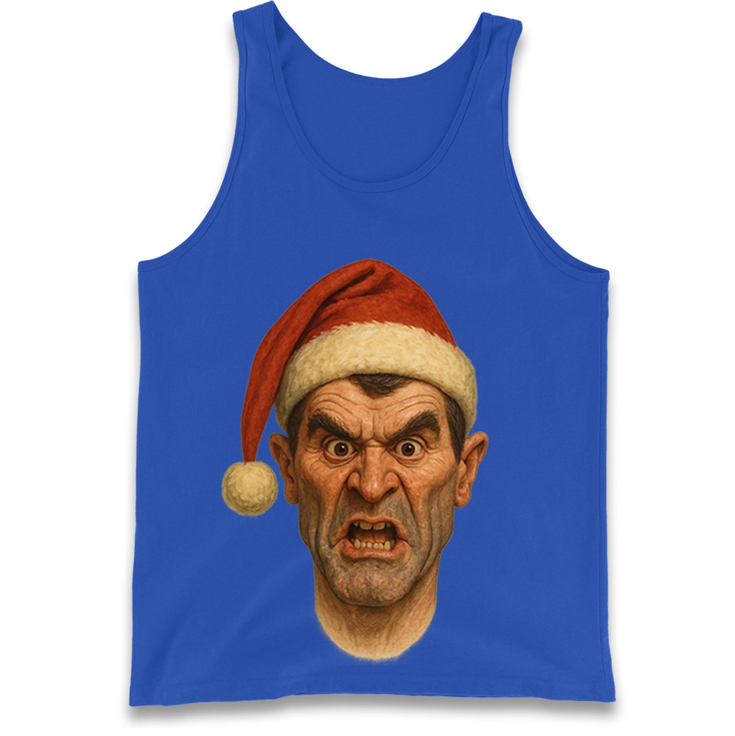 Roy Keane Spitting Image Christmas Tank Top