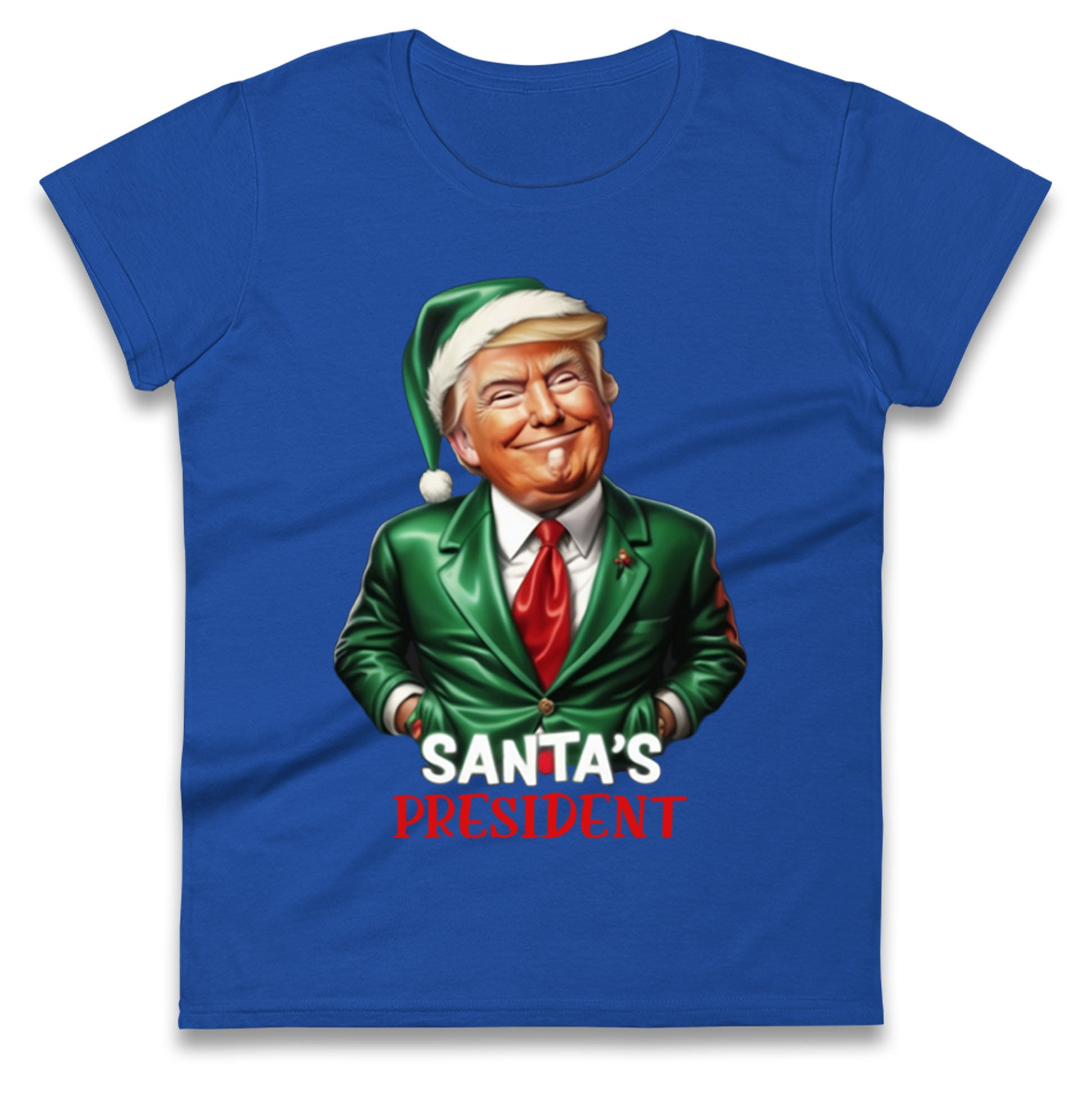 Donald Trump Christmas Ladies T Shirt