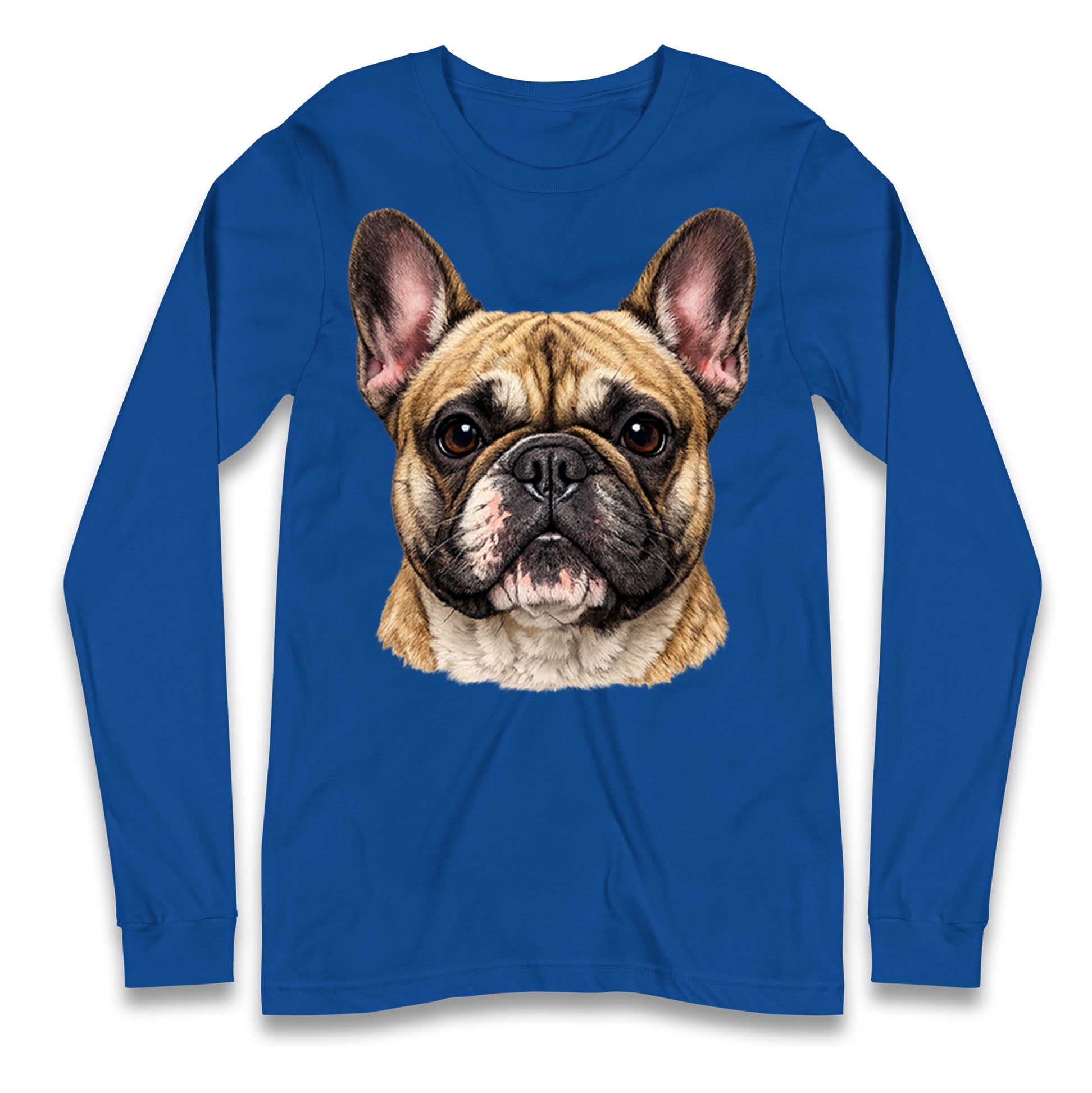 French Bulldog Face Longsleeve T Shirt