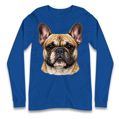 French Bulldog Face Longsleeve T Shirt