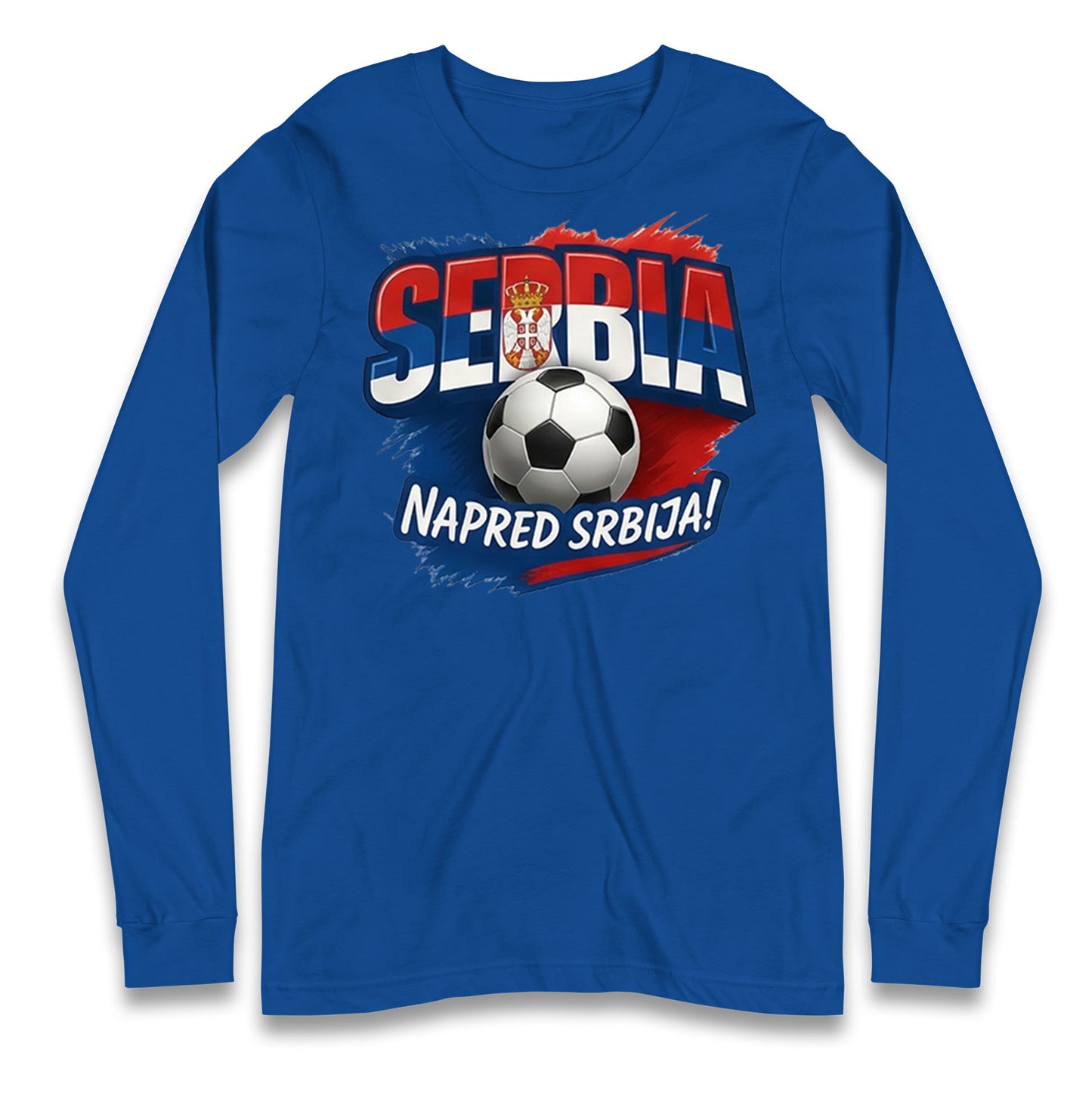Serbia Retro World Cup Longsleeve T Shirt