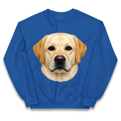 Labrador Dog Face Kids Jumper