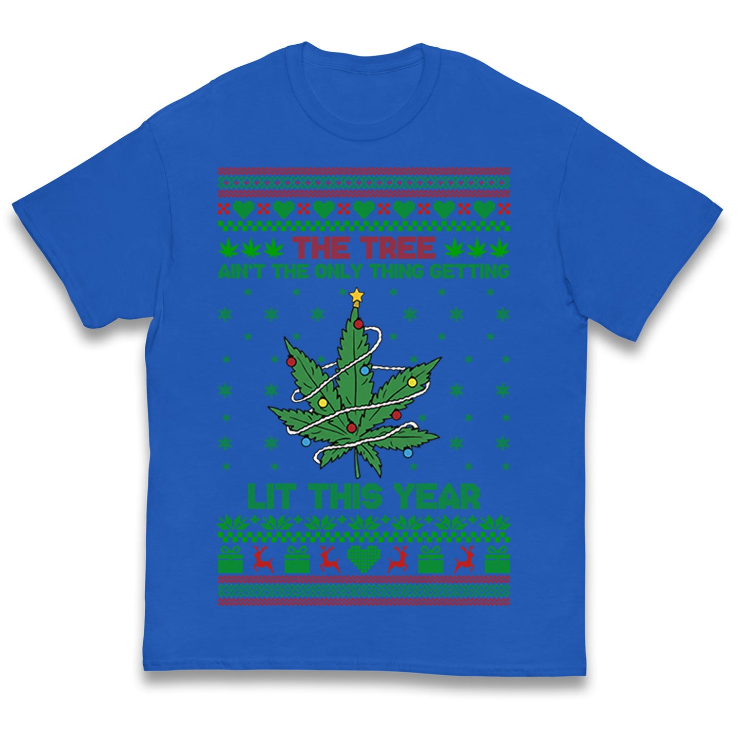 Cannabis Christmas Kids T Shirt