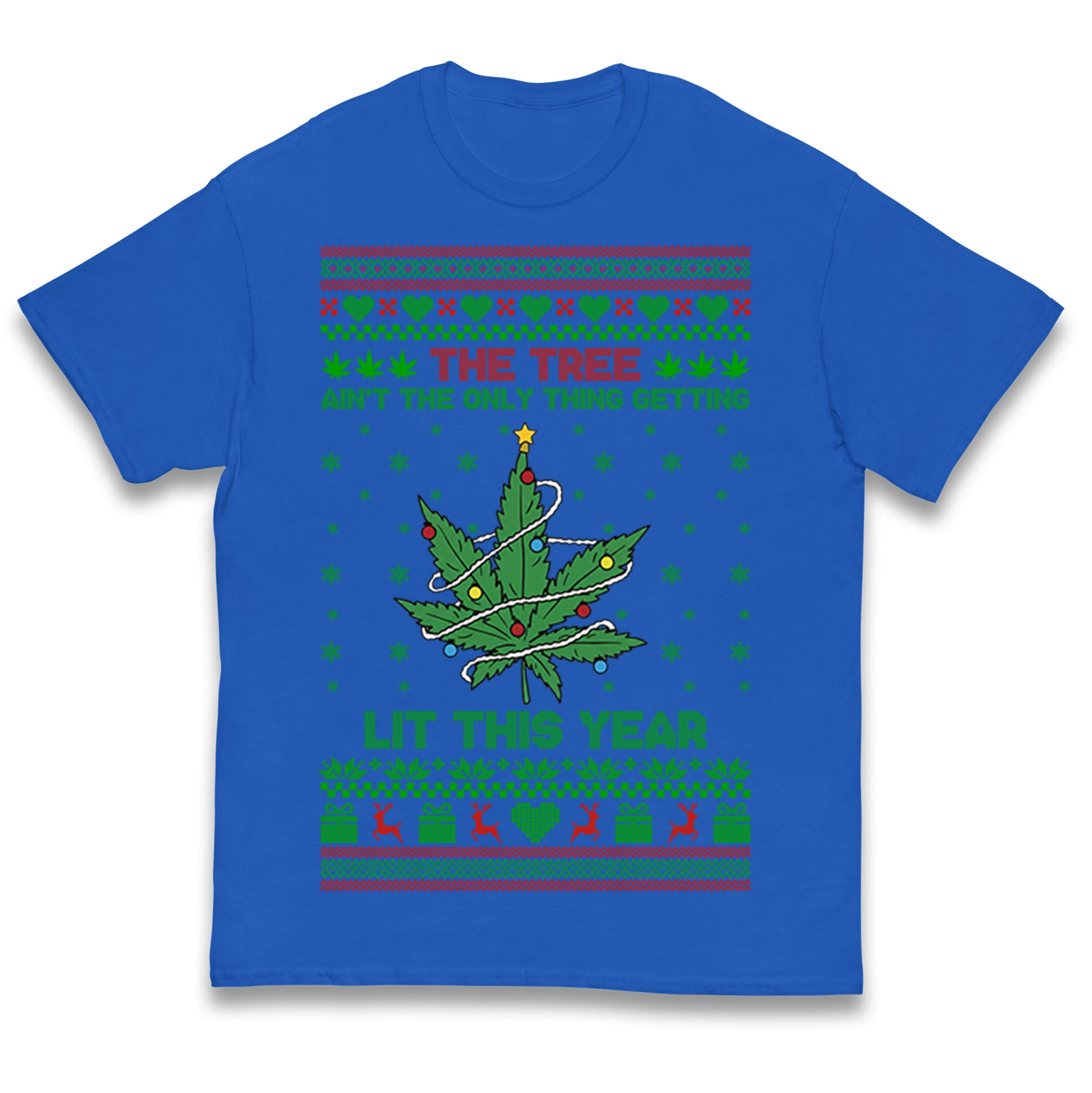 Cannabis Christmas Kids T Shirt