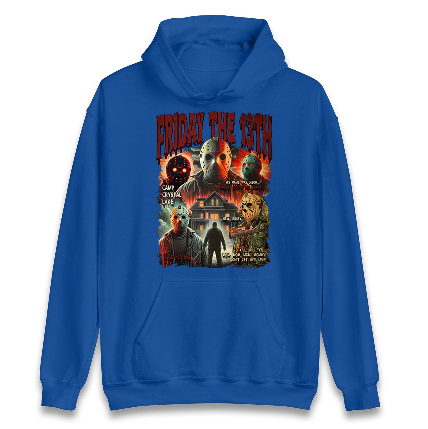 Jason voorhees Friday The 13th horror Halloween Bootleg Unisex Hoodie