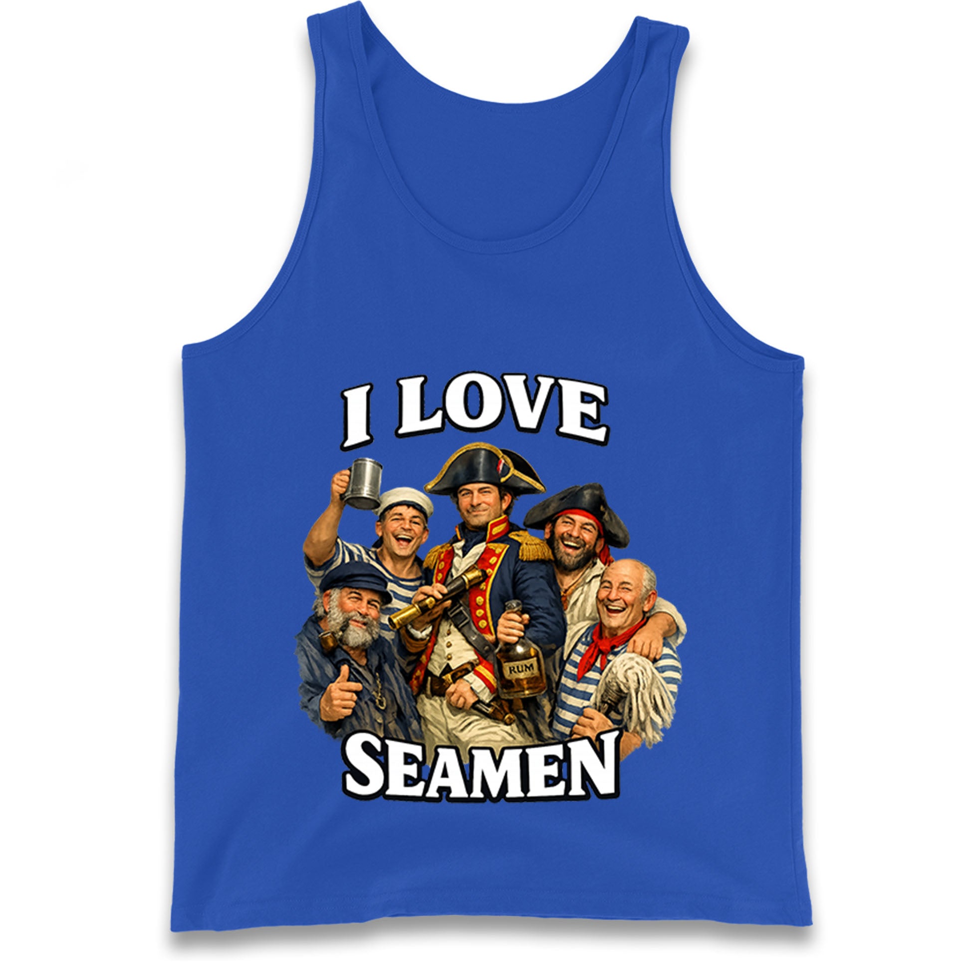 I Love Seamen Funny Cringe Meme Offensive  Tank Top