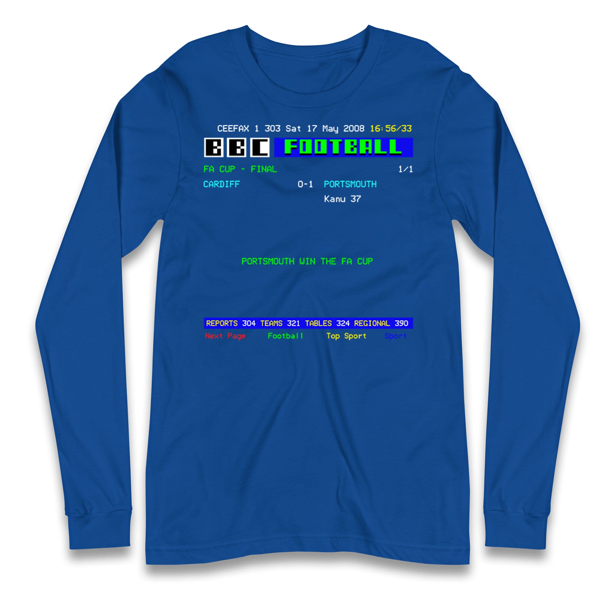 Portsmouth FA Cup Winners 2008 Longsleeve T Shirt 