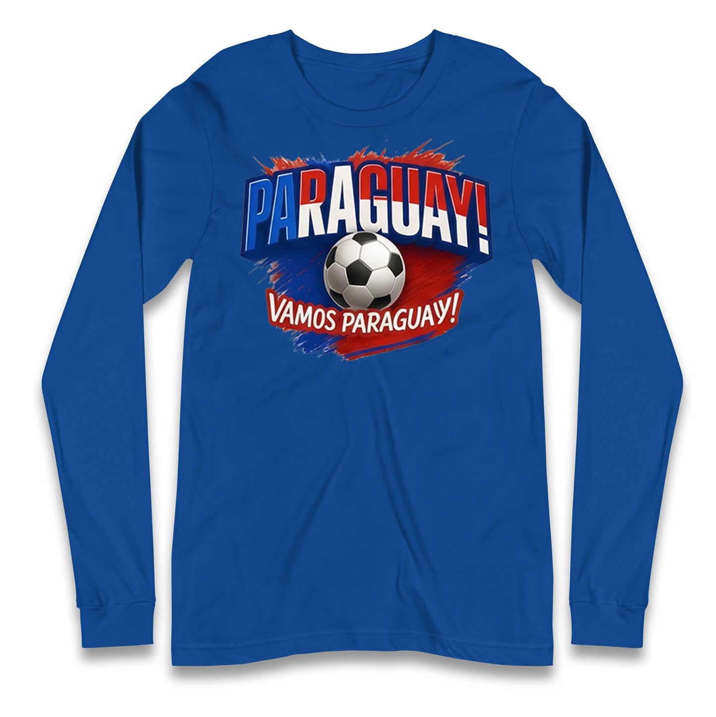 Paraguay Retro World Cup Longsleeve T Shirt