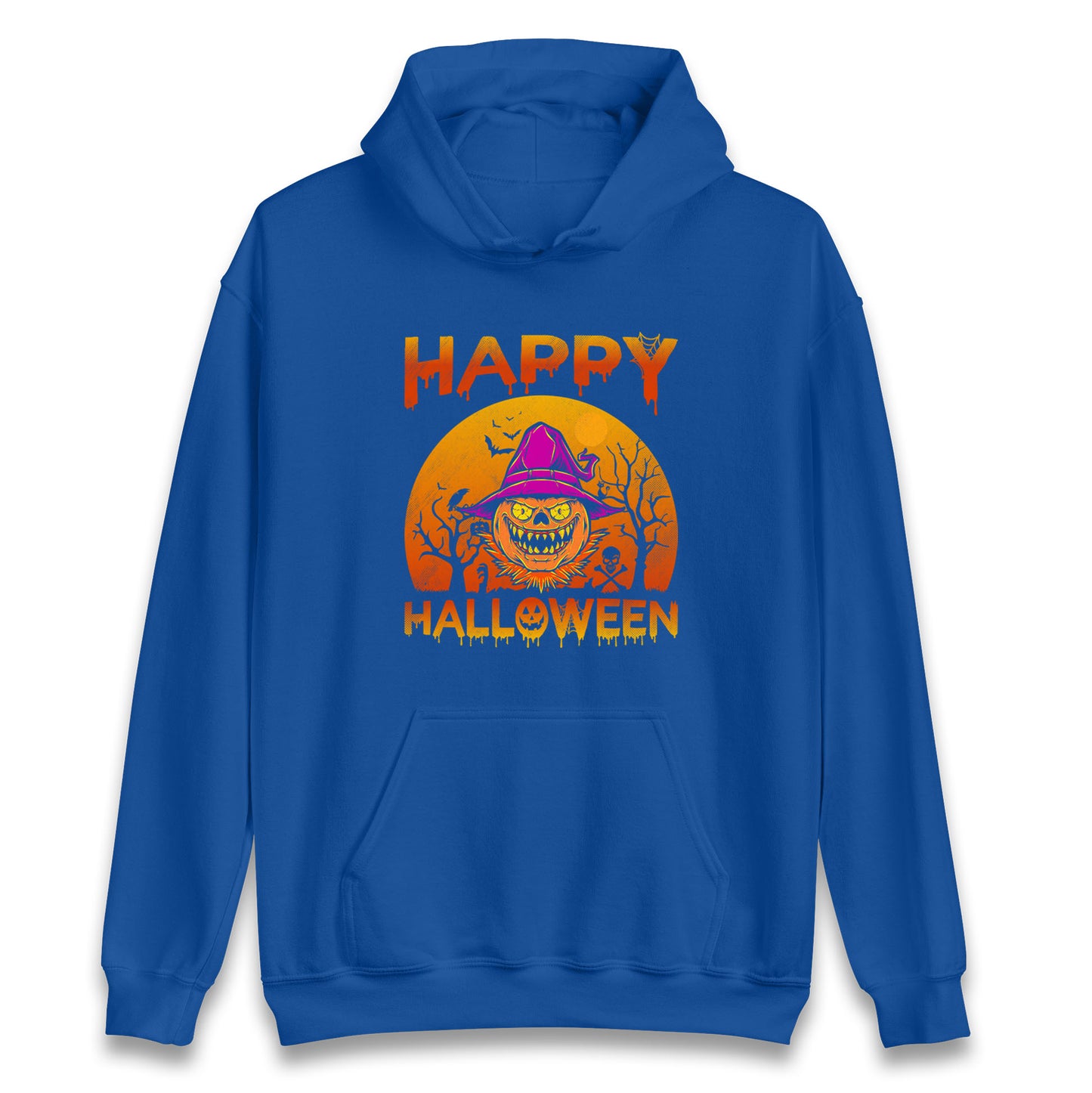 Happy Halloween Pumpkin Witch Hoodie
