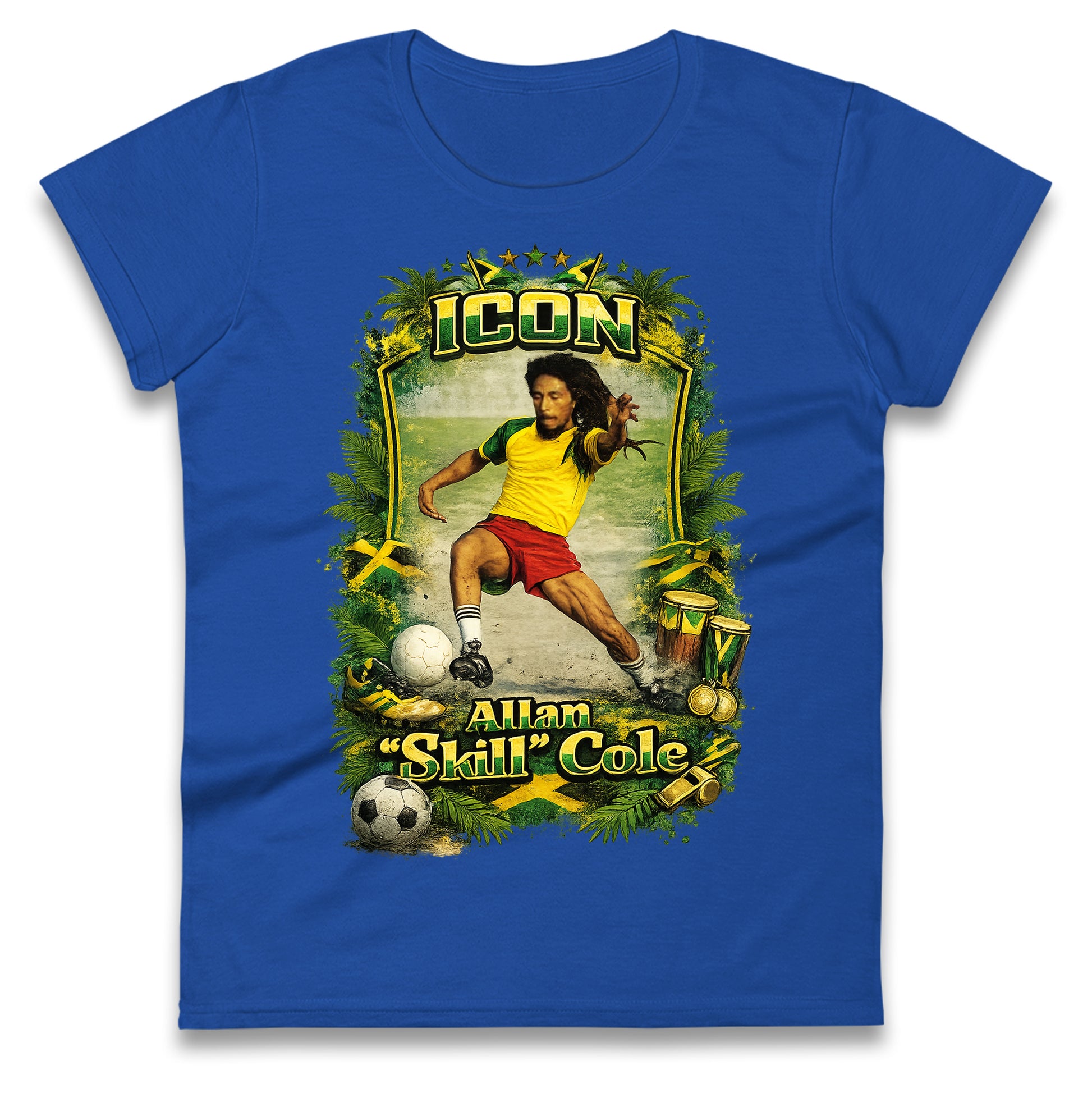 Jamaica Football Ladies T Shirt