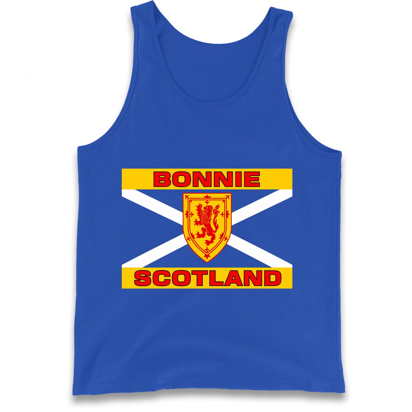 Bonnie Scotland Football Flag Tank Top