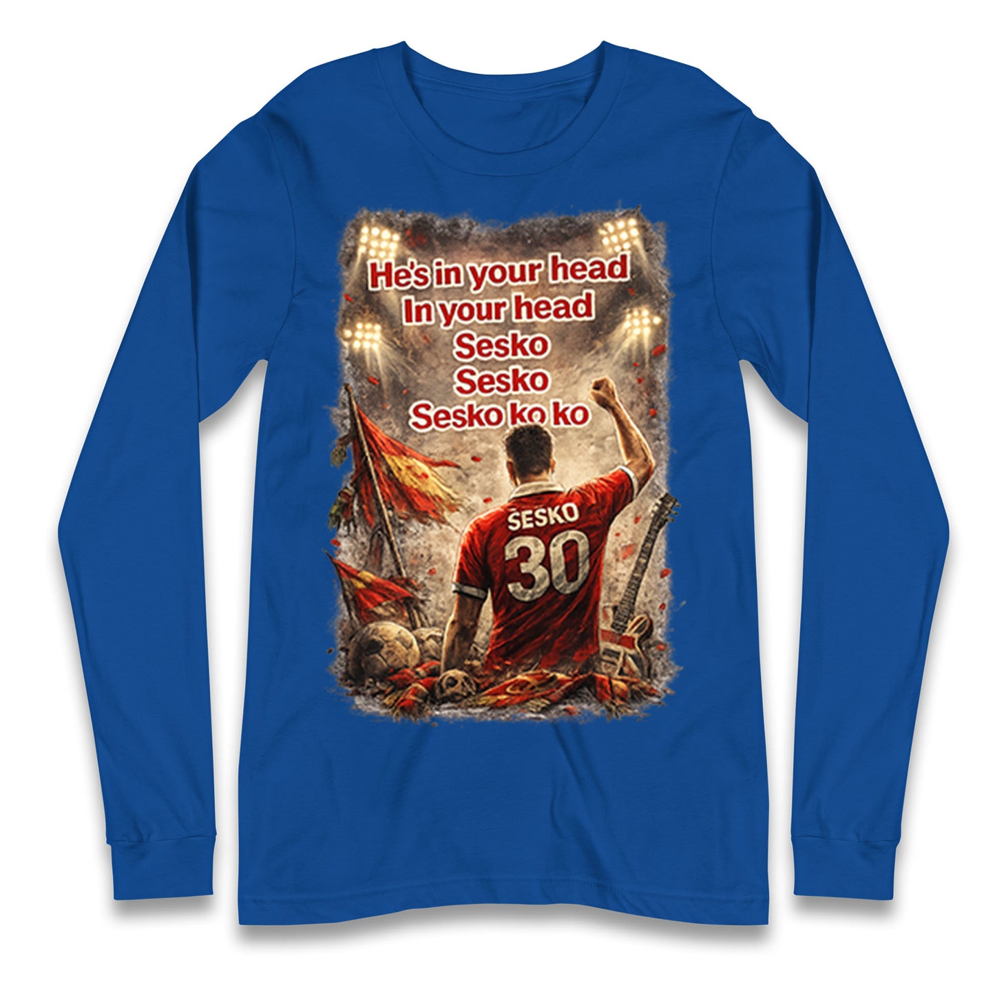 He's in Your Head in Your Head Sesko Sesko Sesko ko ko Longsleeve T Shirt