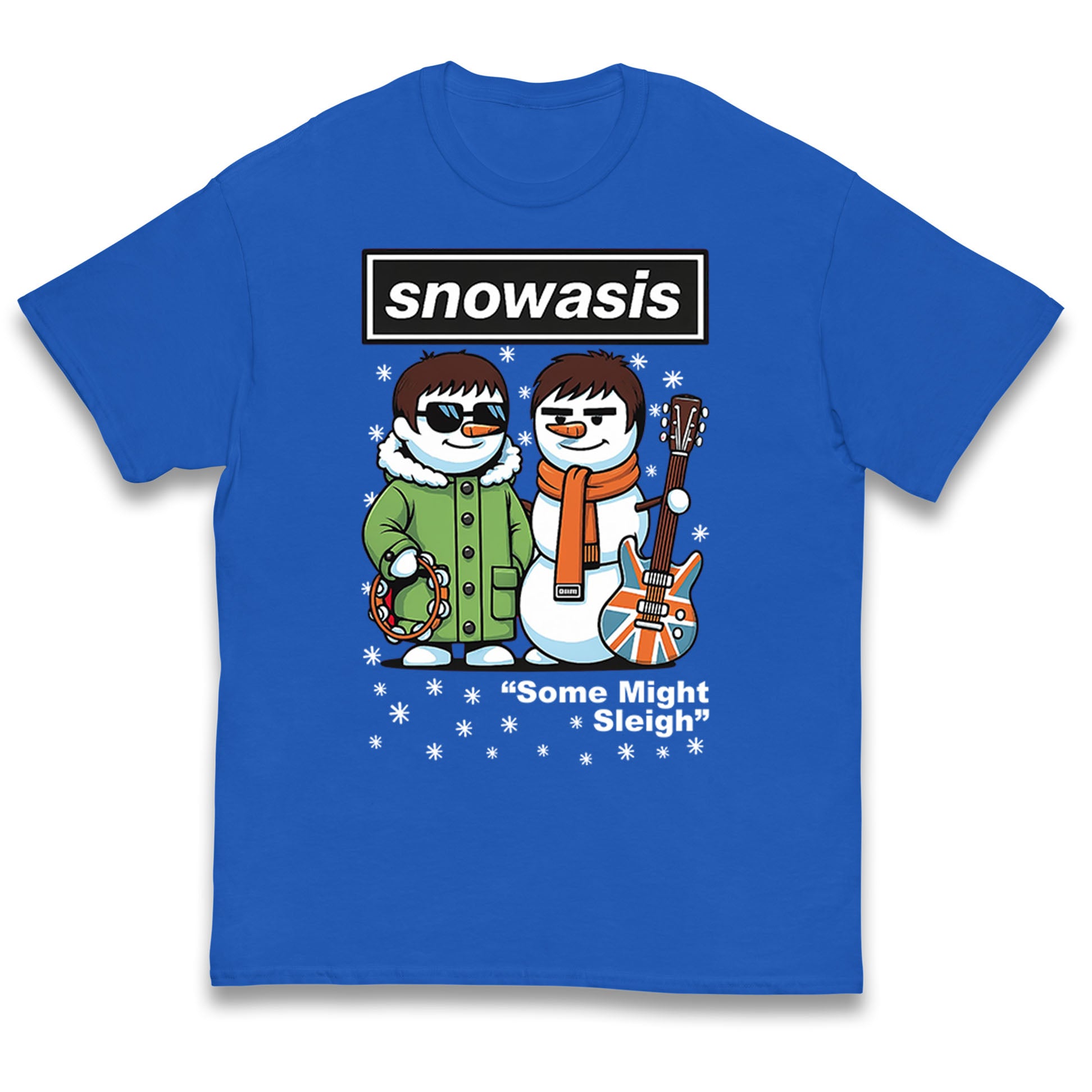 Snowasis Might Sleigh Xmas Music Band  Kids T Shirt