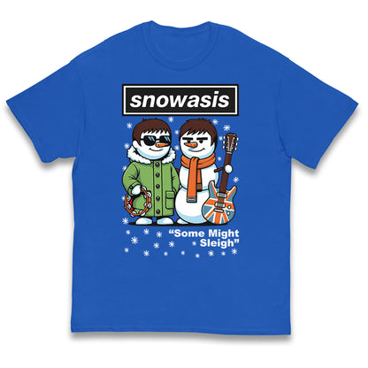 Snowasis Might Sleigh Xmas Music Band  Kids T Shirt
