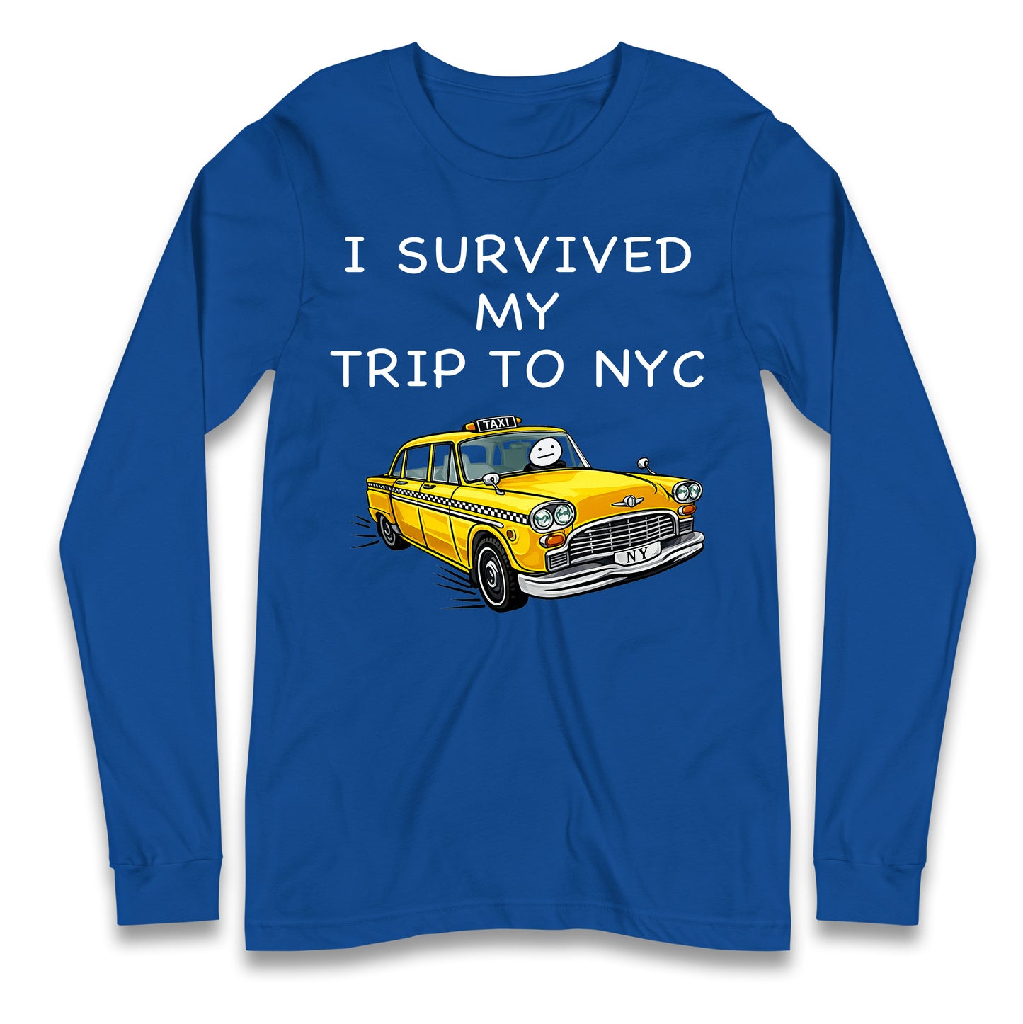 I Survived My Trip To NYC Yellow Taxi Longsleeve Tee