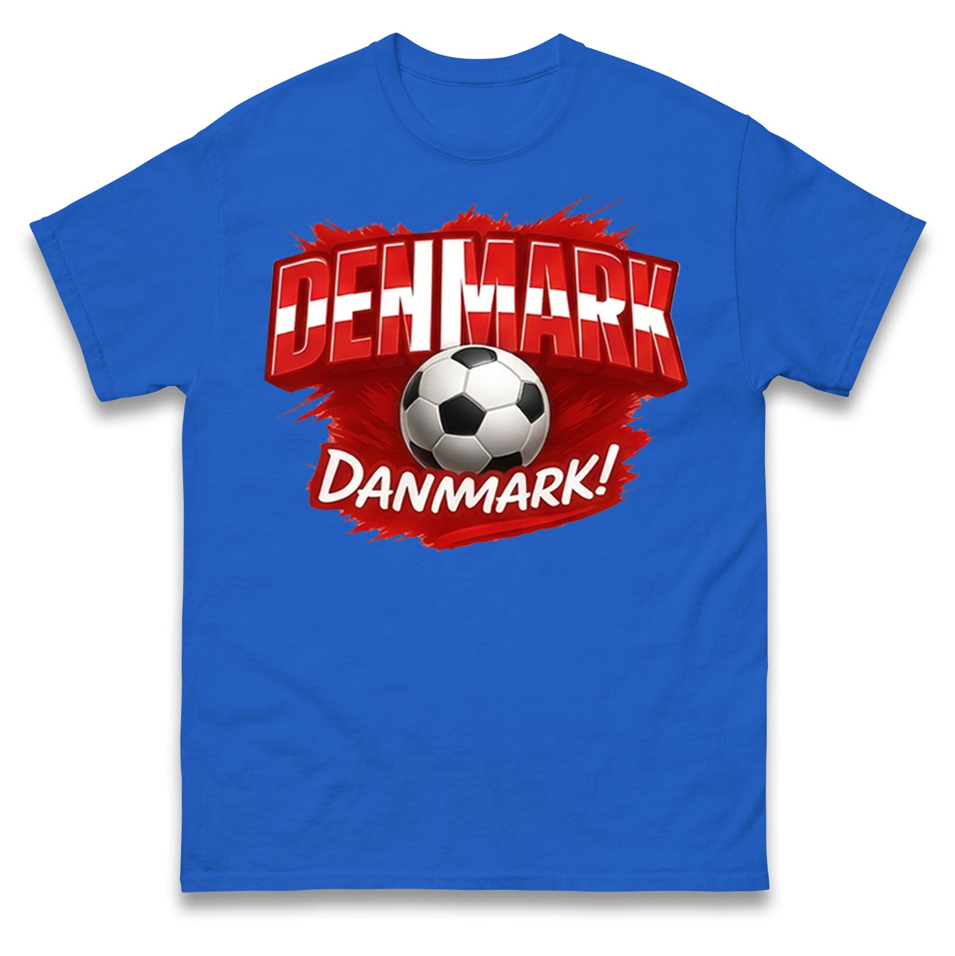 Denmark Retro World Cup T Shirt 