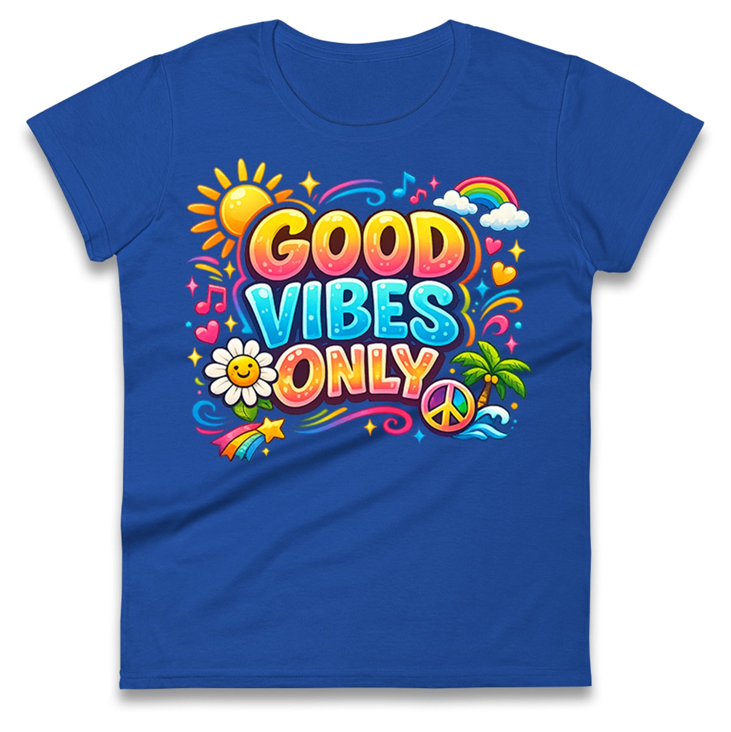 Good Vibes Only Ladies T Shirt