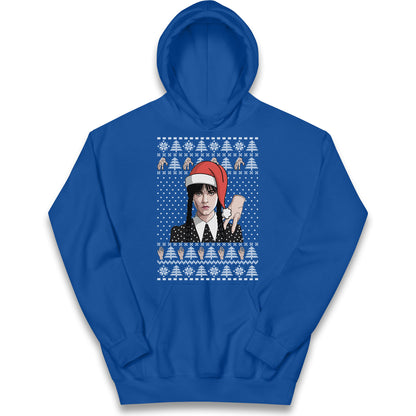 Wedensday Christmas Kids Hoodie