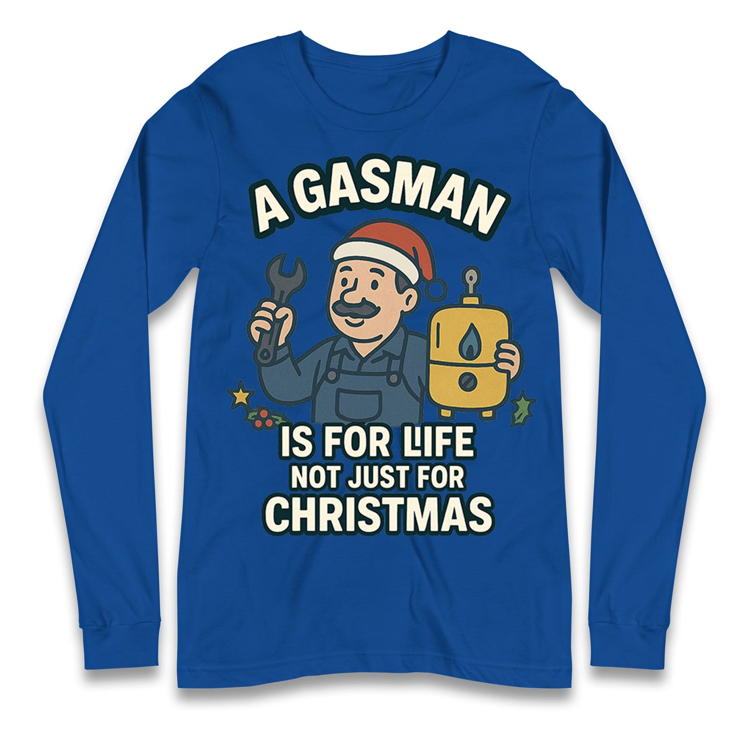 Gasman Christmas Longsleeve T Shirt