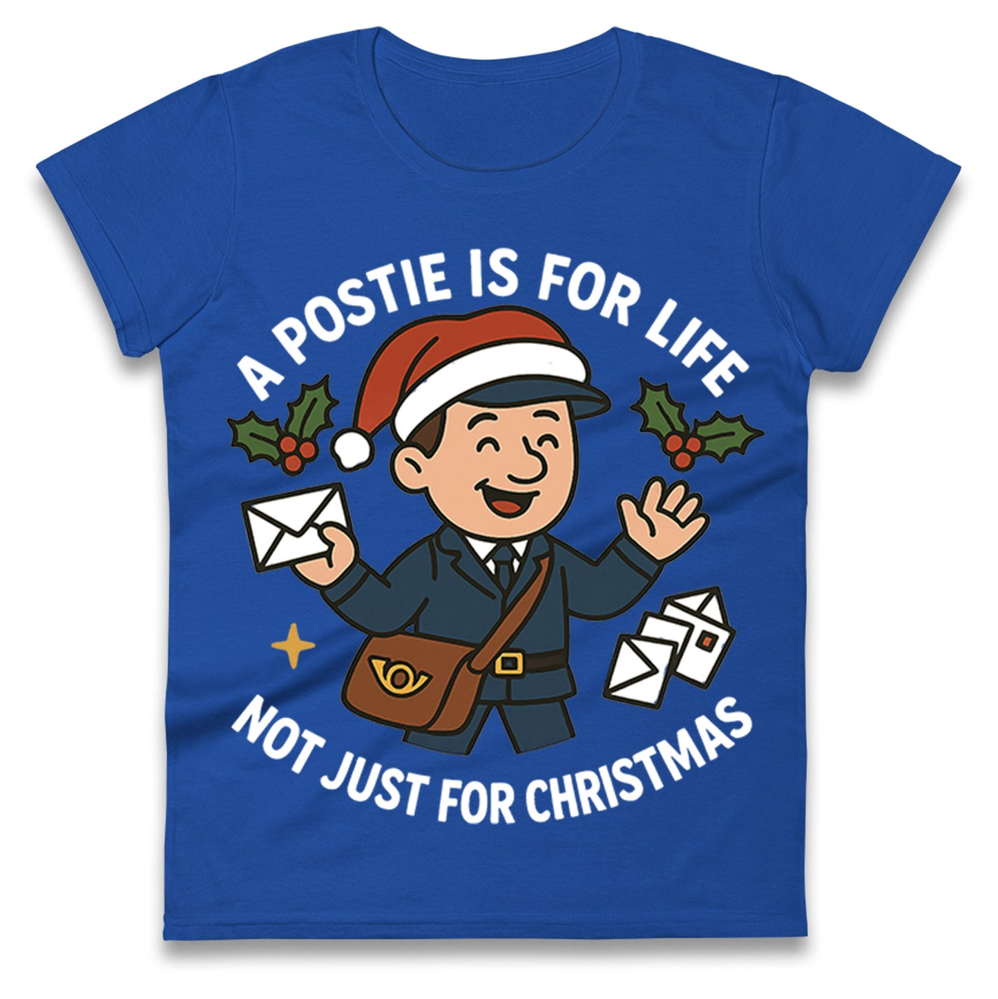 Postie Christmas Ladies T Shirt