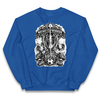 Retro Derby Watney Cup Winners 1970 Kids Jumper