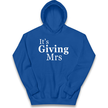 It’s Giving Mrs Kids Hoodie