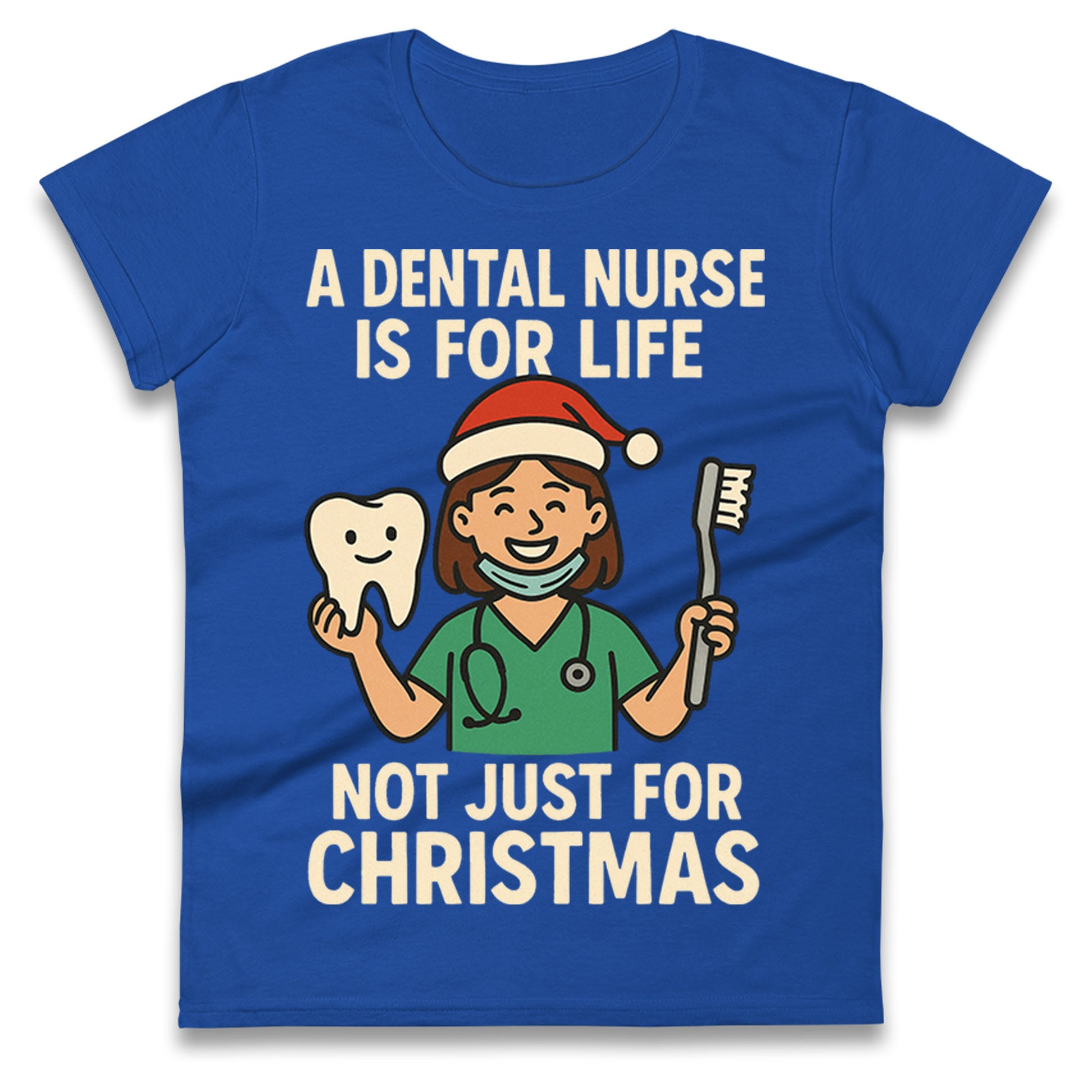 Dental Nurse Christmas Ladies T Shirt