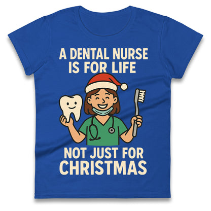 Dental Nurse Christmas Ladies T Shirt