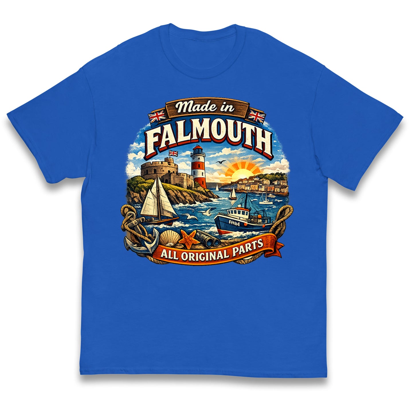 Made In Falmouth All Original Parts Kids T Shirt