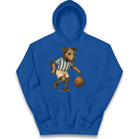 Retro Huddersfield Town Christmas Kids Hoodie