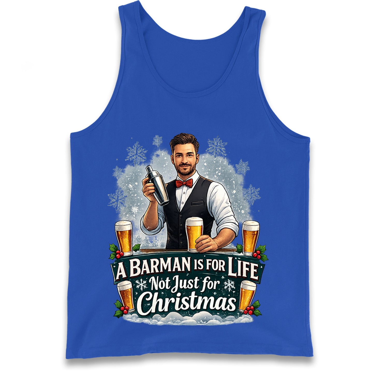 Barman Christmas Tank Top