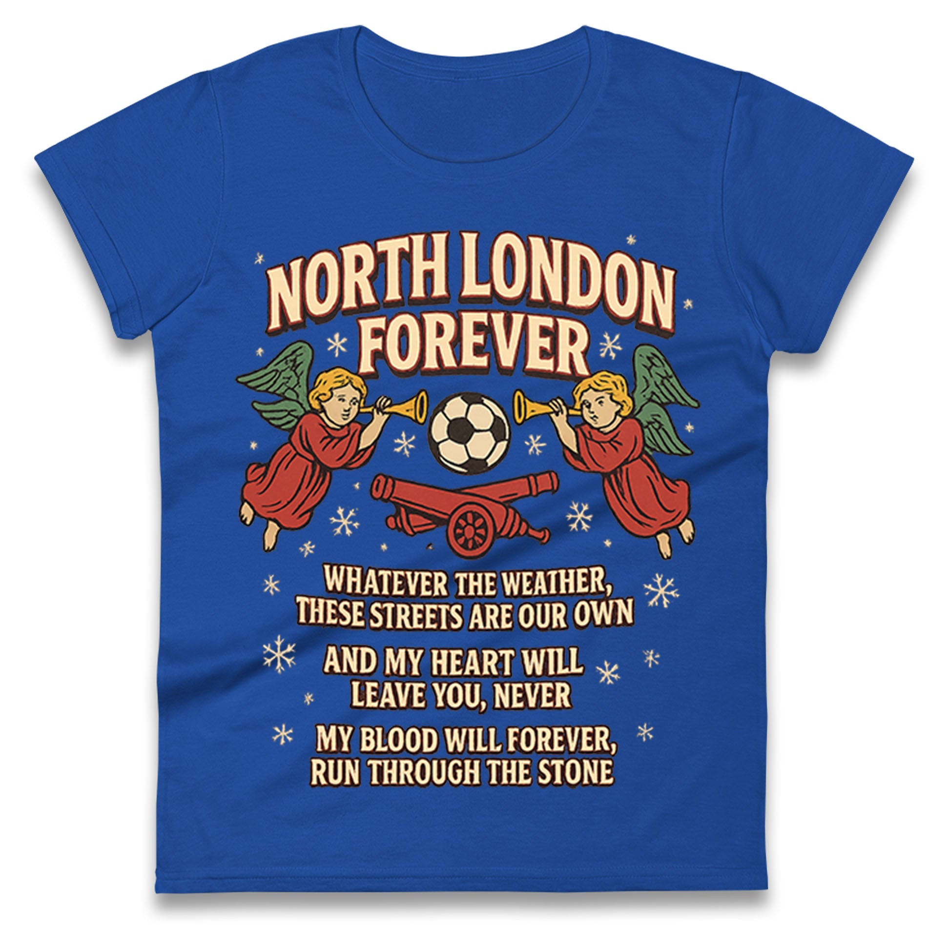Arsenal Christmas Ladies T Shirt