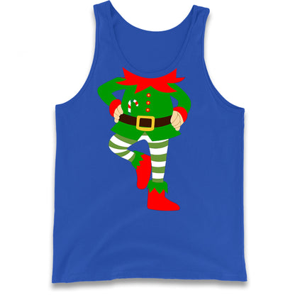 Personalise Christmas Party Wear Elf Tank Top