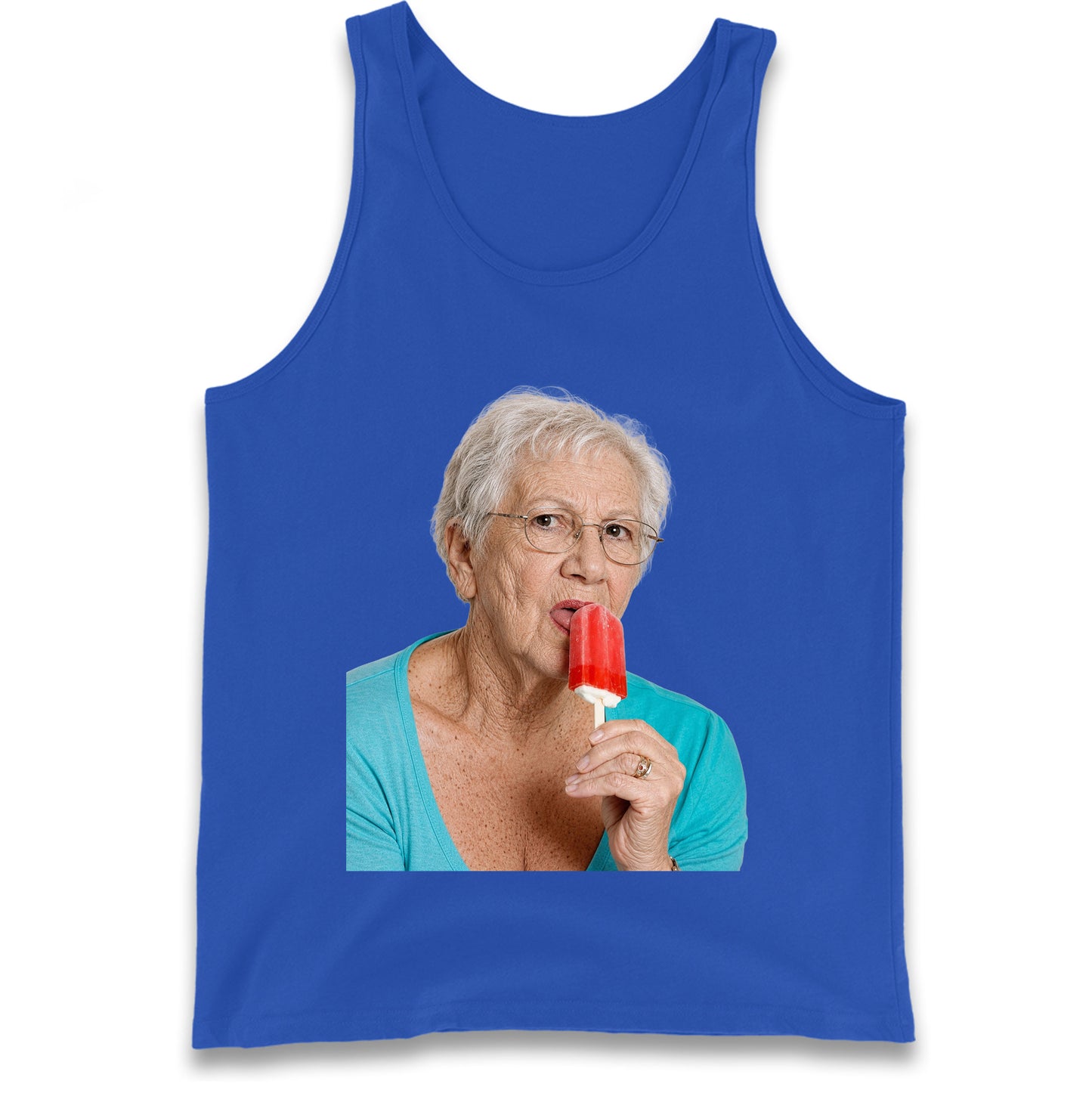 Grandma Licking Lollipop Seductively Tank Top