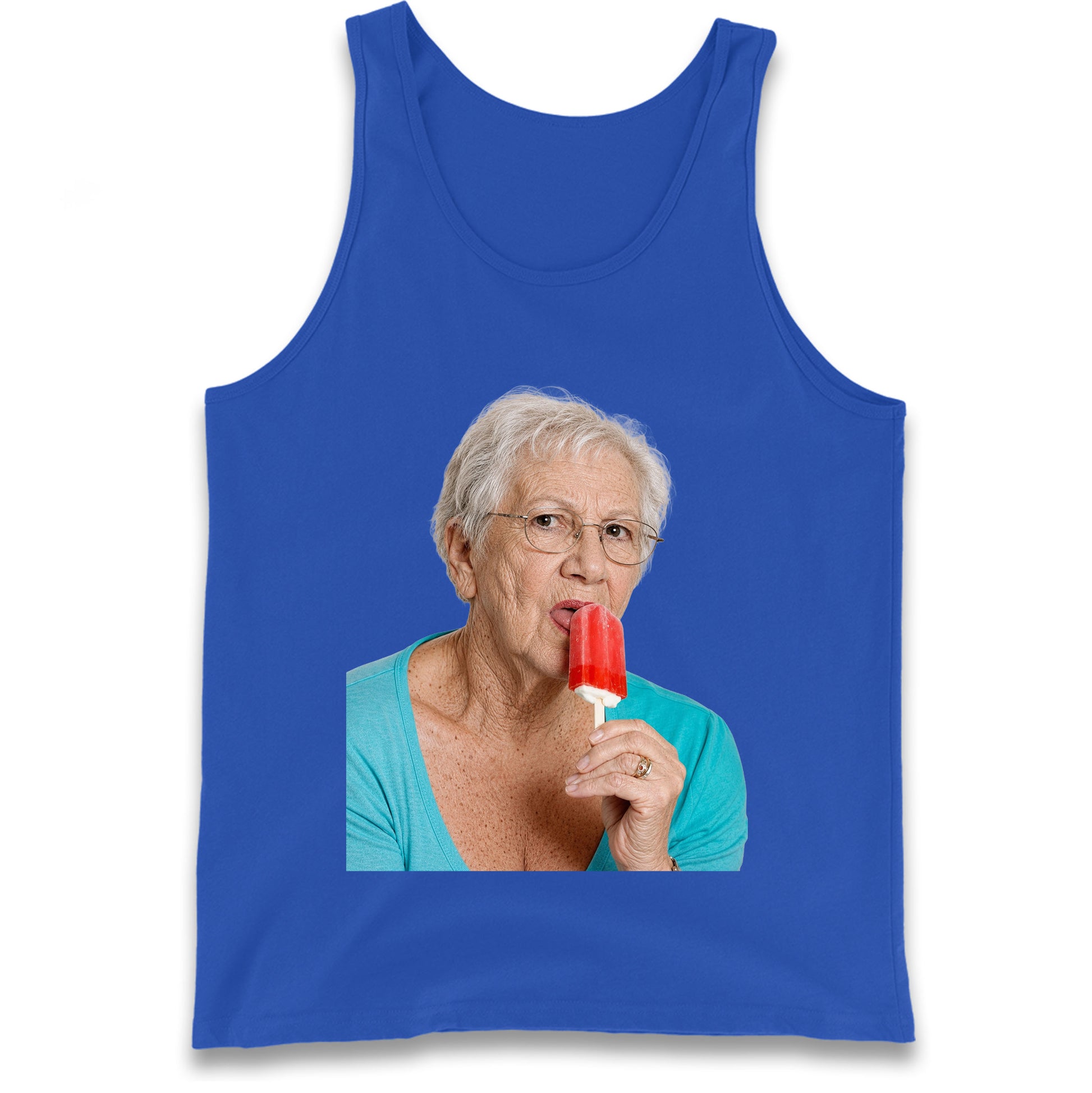 Grandma Licking Lollipop Seductively Tank Top