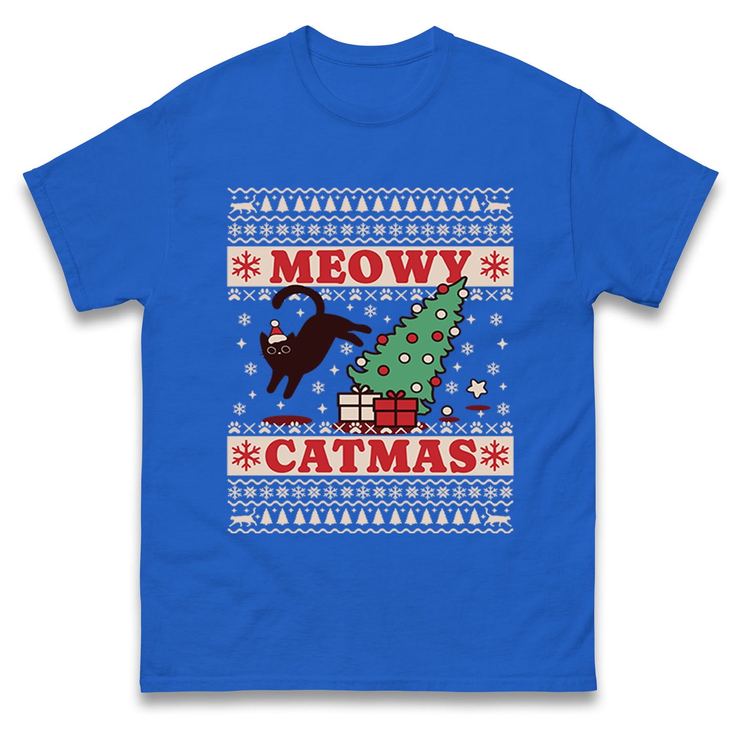 Christmas Cat T Shirt