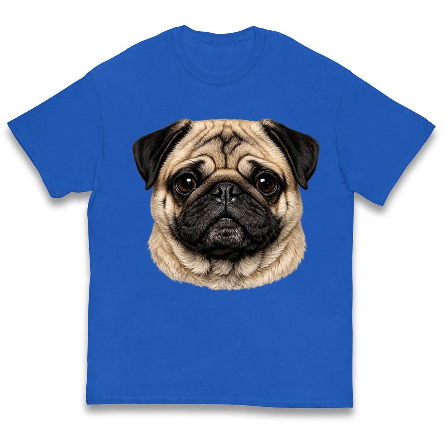 Pug Dog Face Kids T Shirt