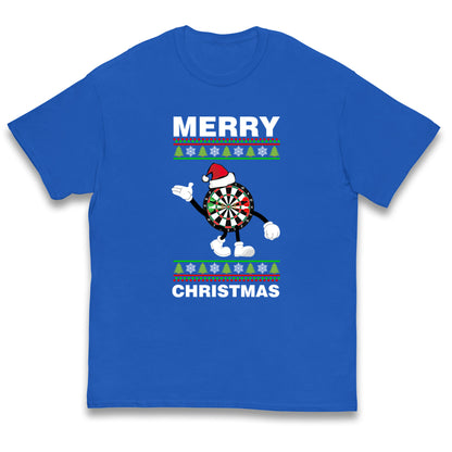 dartboard christmas santa costume t shirt