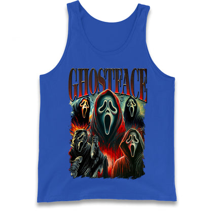 Ghost Face Halloween Bootleg Tank Top