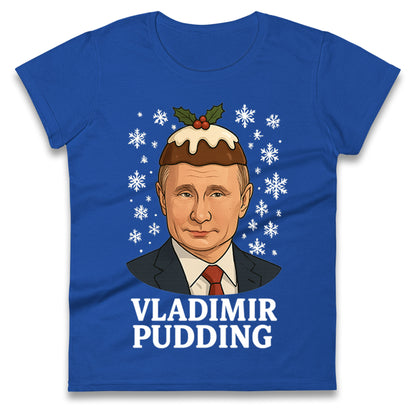 Vladimir Putin Christmas Ladies T Shirt